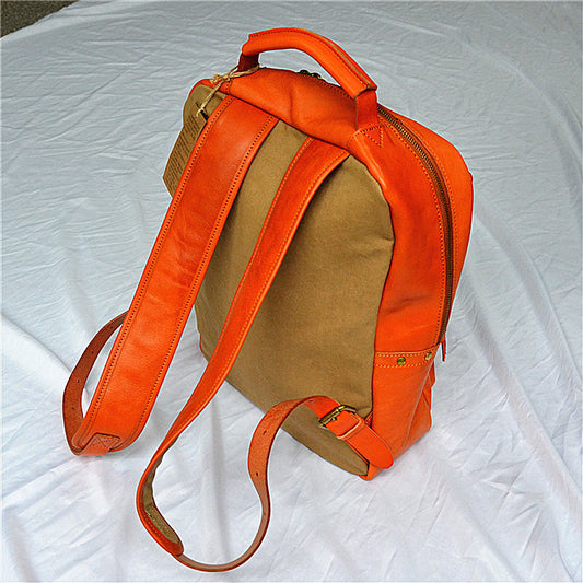 Genuine Leather Vintage Vegetable Tanned Washing Travel Bags