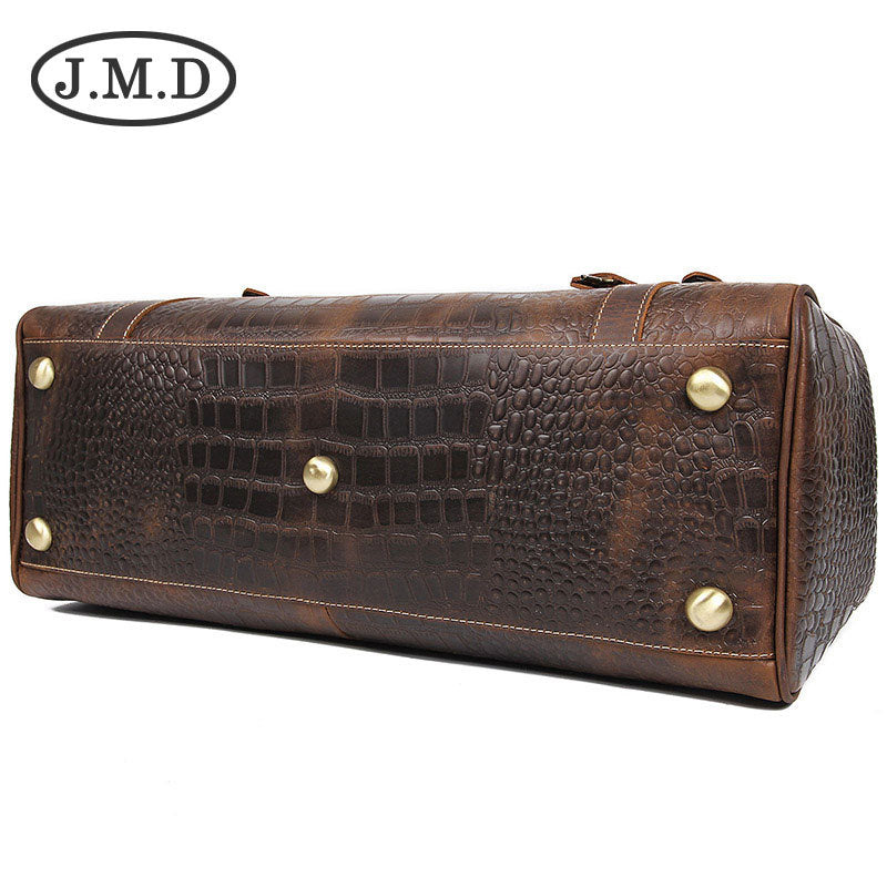 Personality Leather Large Capacity Crazy Horse Travel Bags