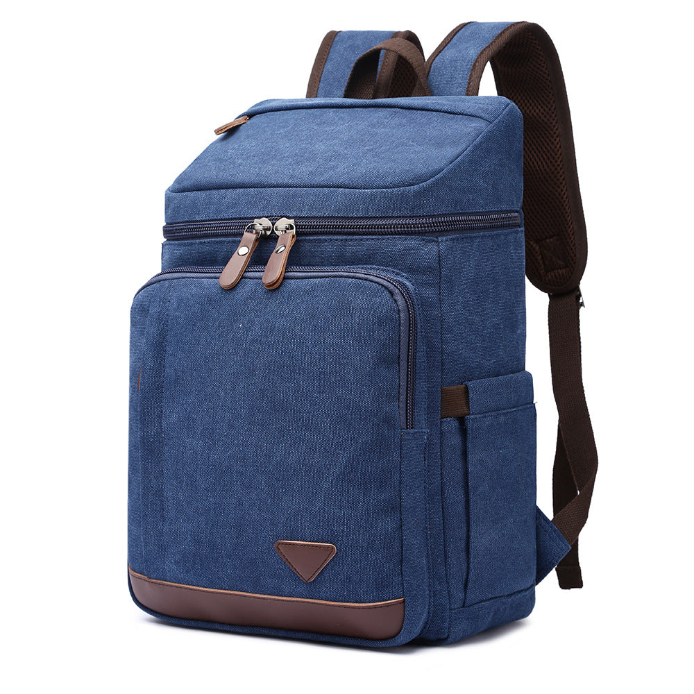 Men's Slouchy Pretty Canvas Large Capacity Backpacks