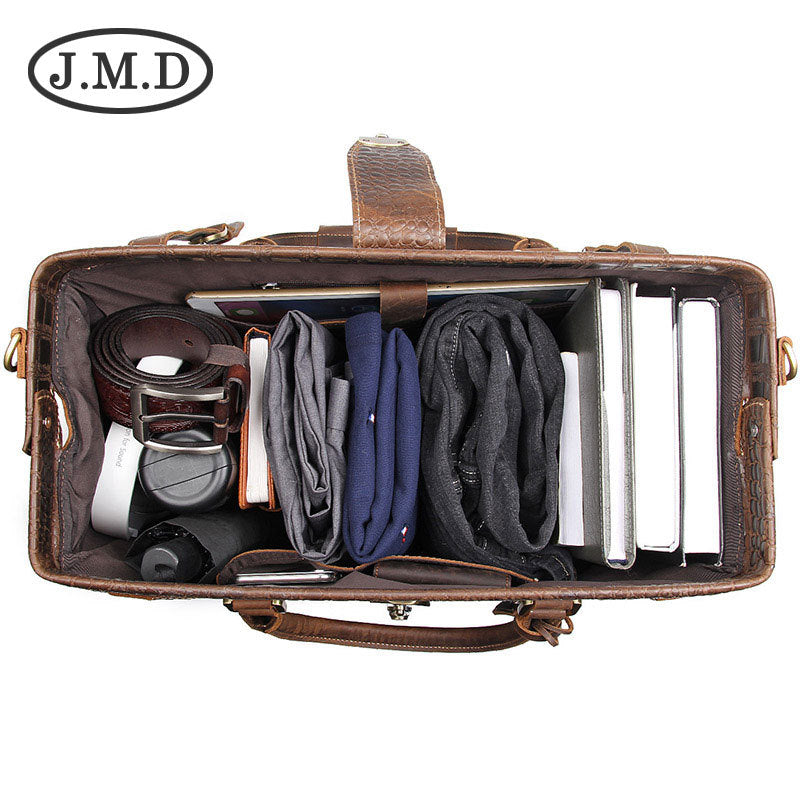 Personality Leather Large Capacity Crazy Horse Travel Bags