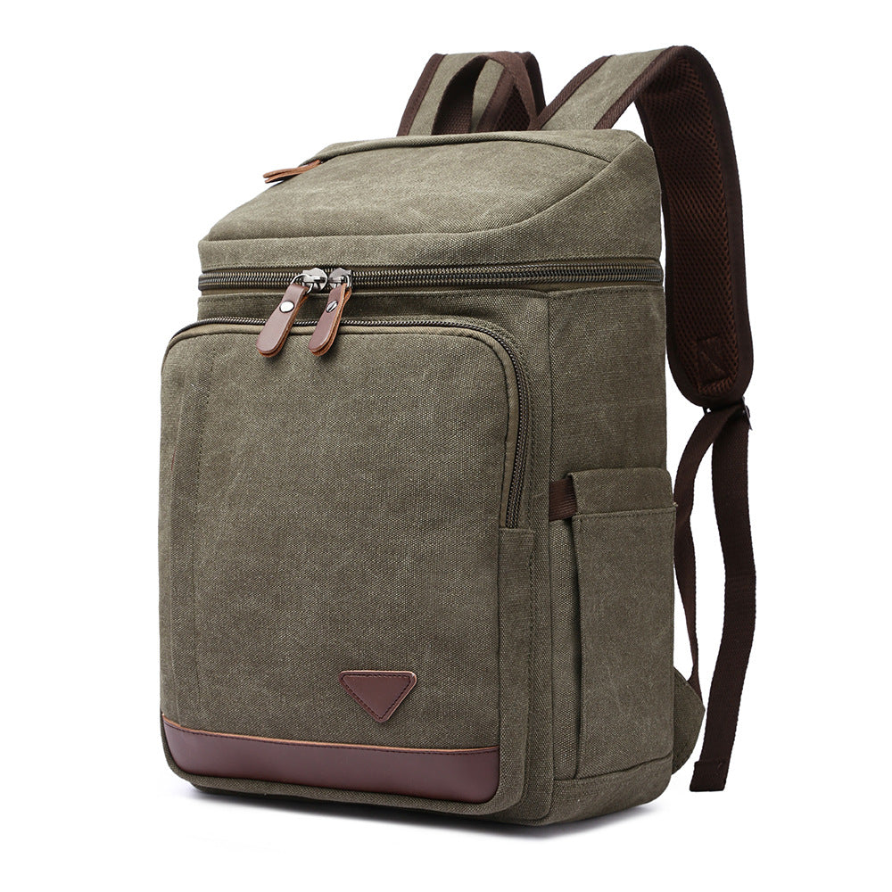 Men's Slouchy Pretty Canvas Large Capacity Backpacks