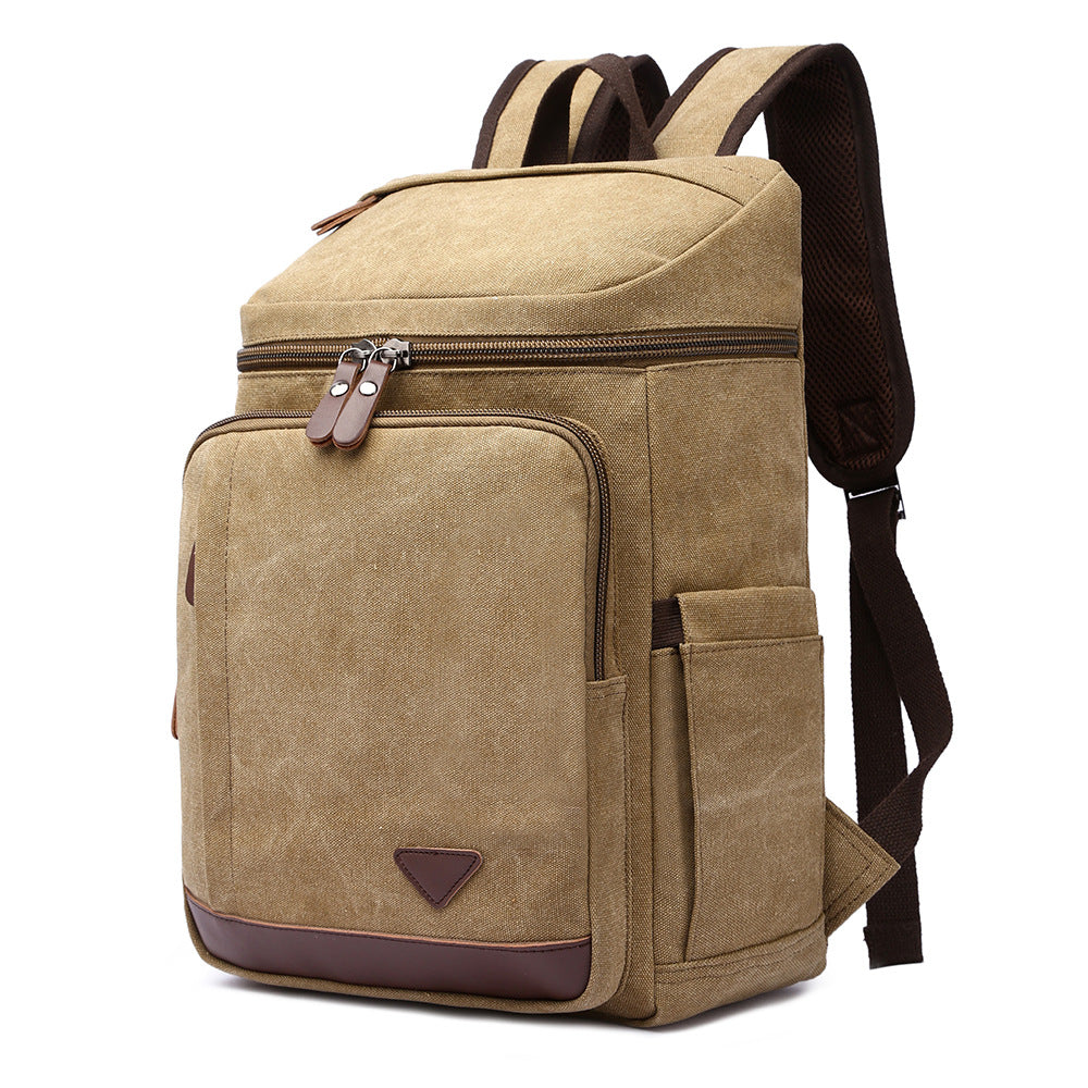 Men's Slouchy Pretty Canvas Large Capacity Backpacks