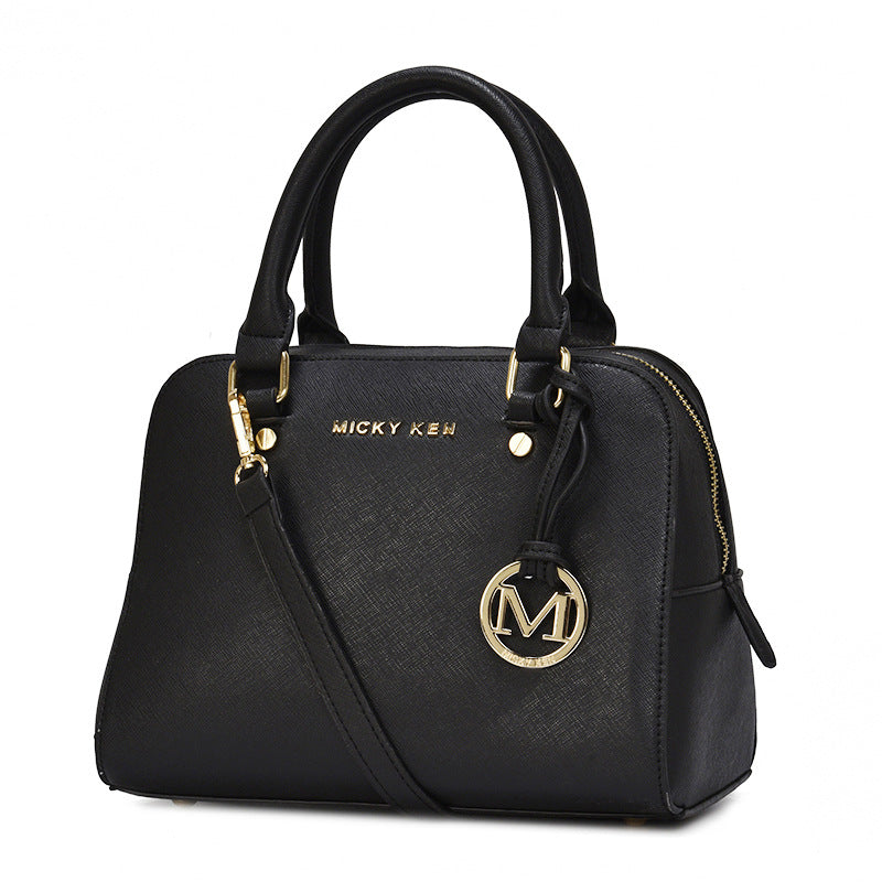 Women's Pillow Fashion Cross Pattern Leather Handbags