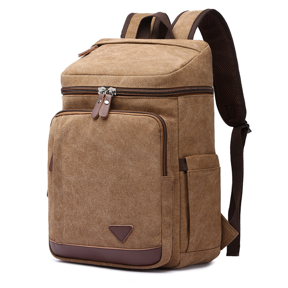 Men's Slouchy Pretty Canvas Large Capacity Backpacks