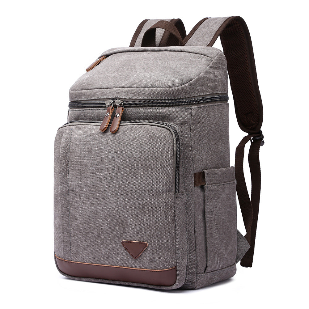 Men's Slouchy Pretty Canvas Large Capacity Backpacks