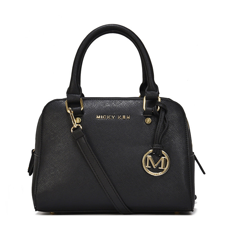 Women's Pillow Fashion Cross Pattern Leather Handbags