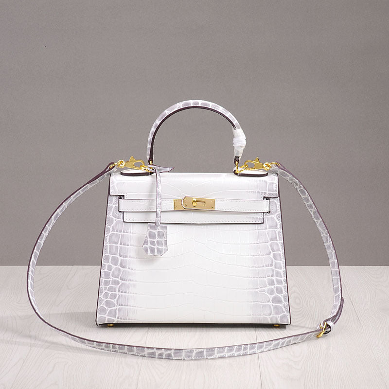 Women's Pouch Genuine Leather Crocodile Pattern Spoof Crossbody Bags