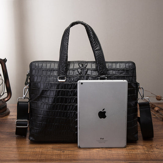 Men's Layer Oil Wax Skin Cowhide Original Single Men's Briefcases