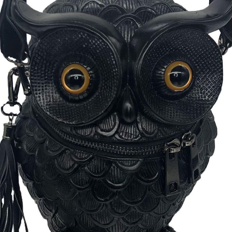 Women's New Leather Embossed Owl Creative Crossbody Bags
