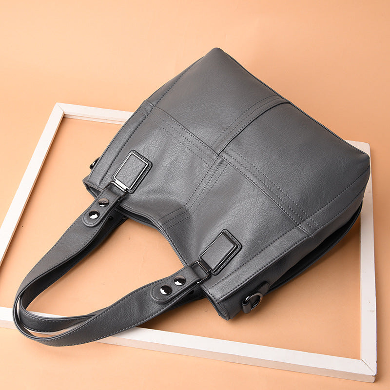 Women's Large Capacity Portable Big Mother Simple Shoulder Bags