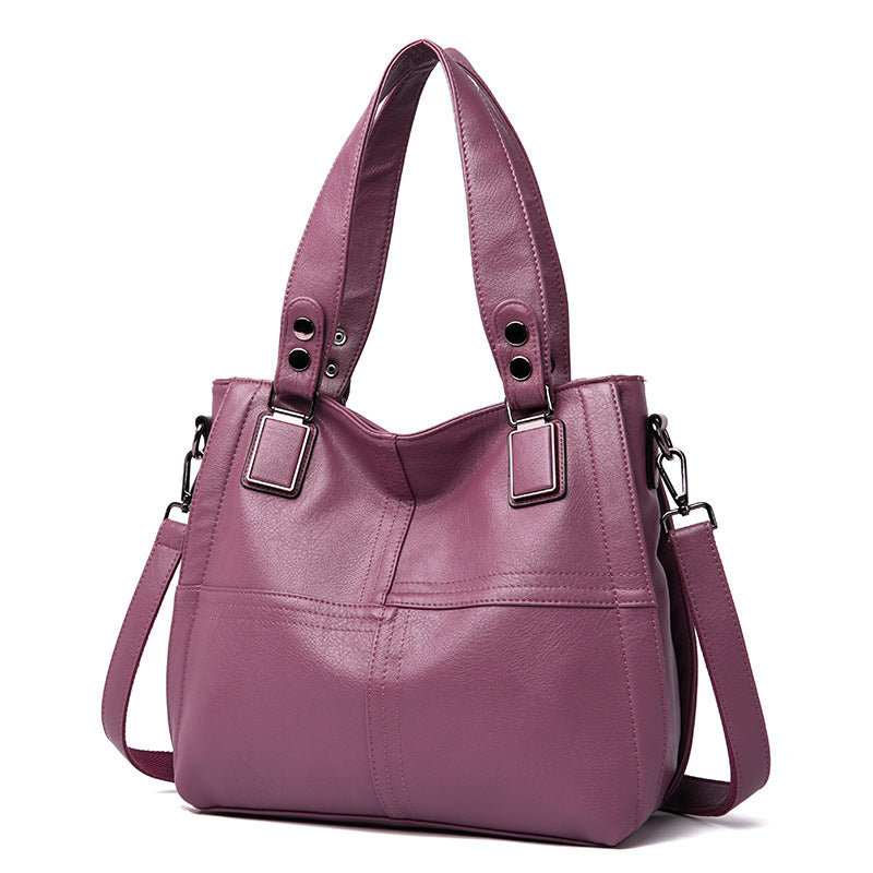 Women's Large Capacity Portable Big Mother Simple Shoulder Bags