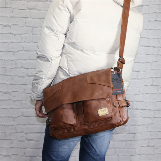 Men's Trendy Fashion Large Capacity Magazine Men's Shoulder Bags