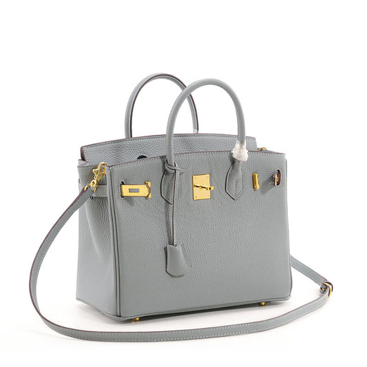 Women's Genuine Leather Lychee Pattern First Layer Crossbody Bags