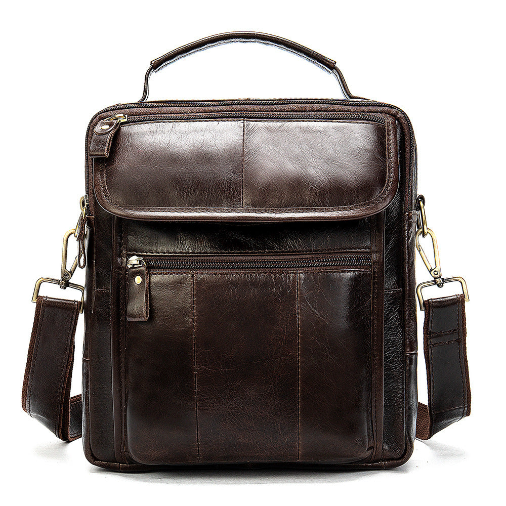 Men's Leather Cowhide Crazy Horse Retro Men's Messenger Bags