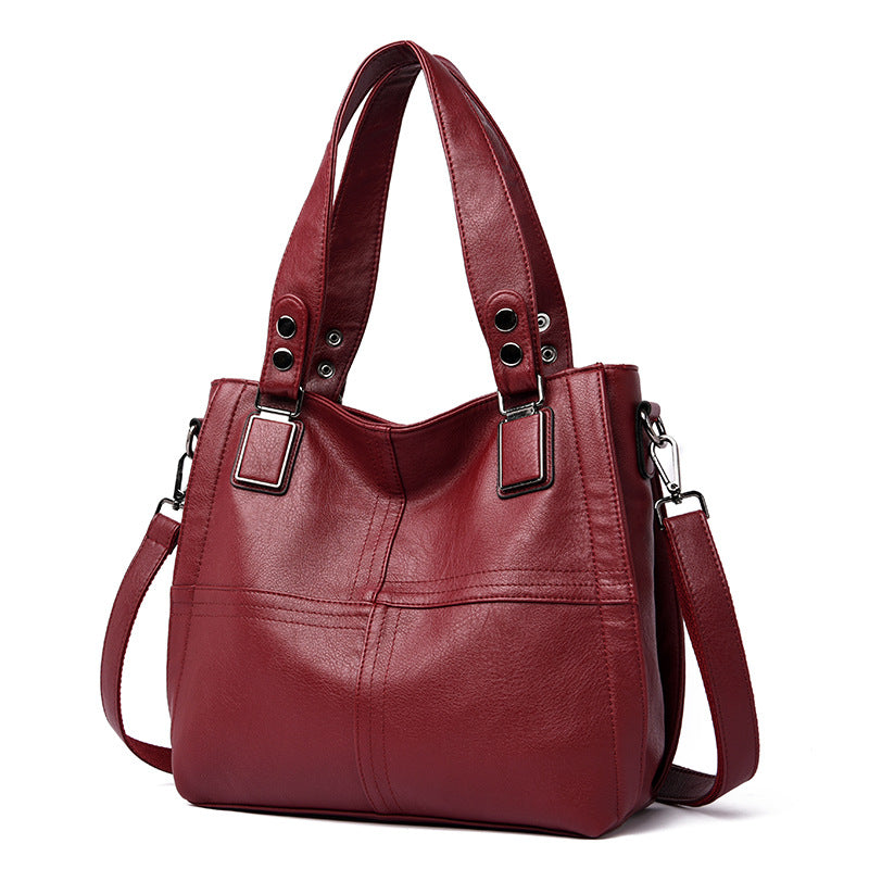Women's Large Capacity Portable Big Mother Simple Shoulder Bags