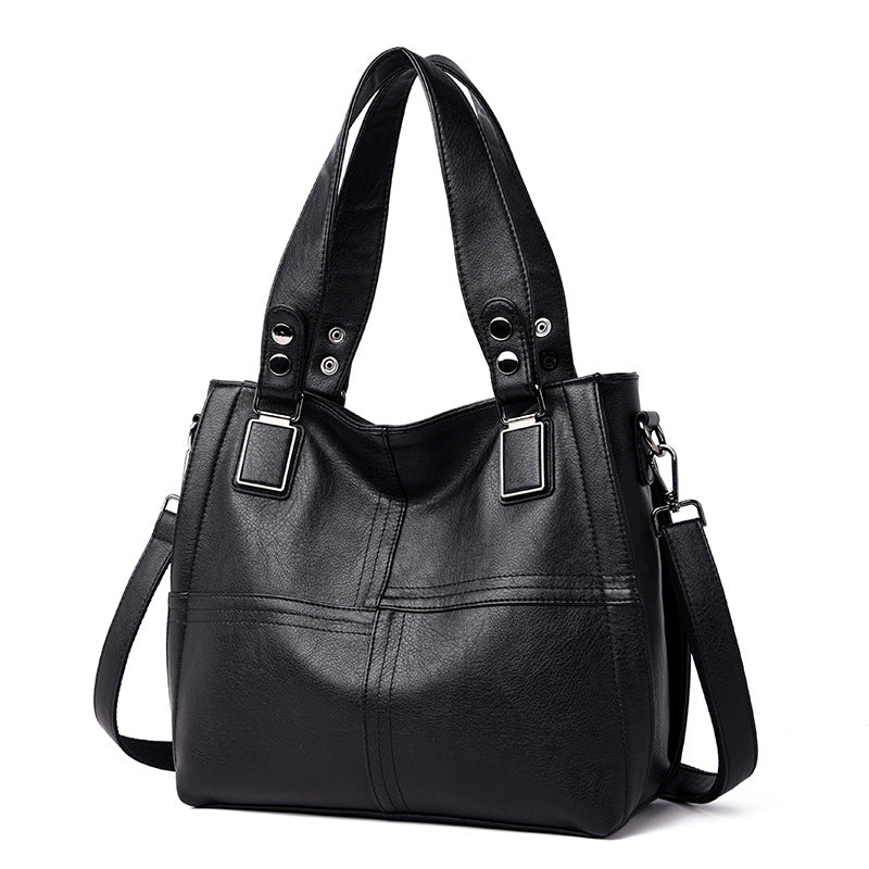 Women's Large Capacity Portable Big Mother Simple Shoulder Bags
