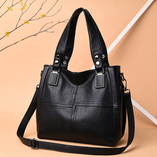 Women's Large Capacity Portable Big Mother Simple Shoulder Bags