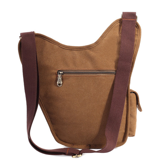 Men's Canvas One Retro With Leather Men's Chest Bags