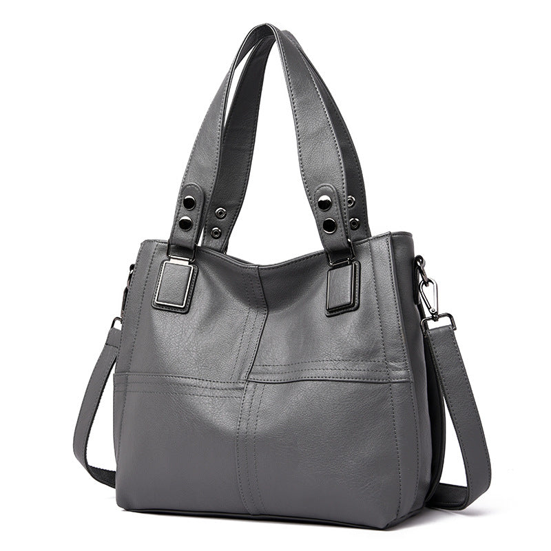 Women's Large Capacity Portable Big Mother Simple Shoulder Bags