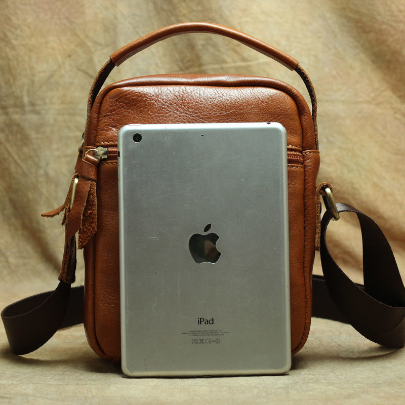 Men's Shi Retro First Layer Cowhide Genuine Men's Shoulder Bags