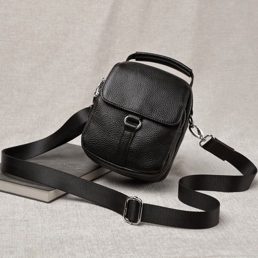Men's Mini Genuine Leather Fashion Cowhide Daily Men's Shoulder Bags