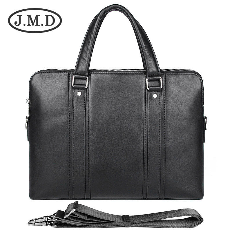 Men's Business Leather Cowhide Inch Computer Bags