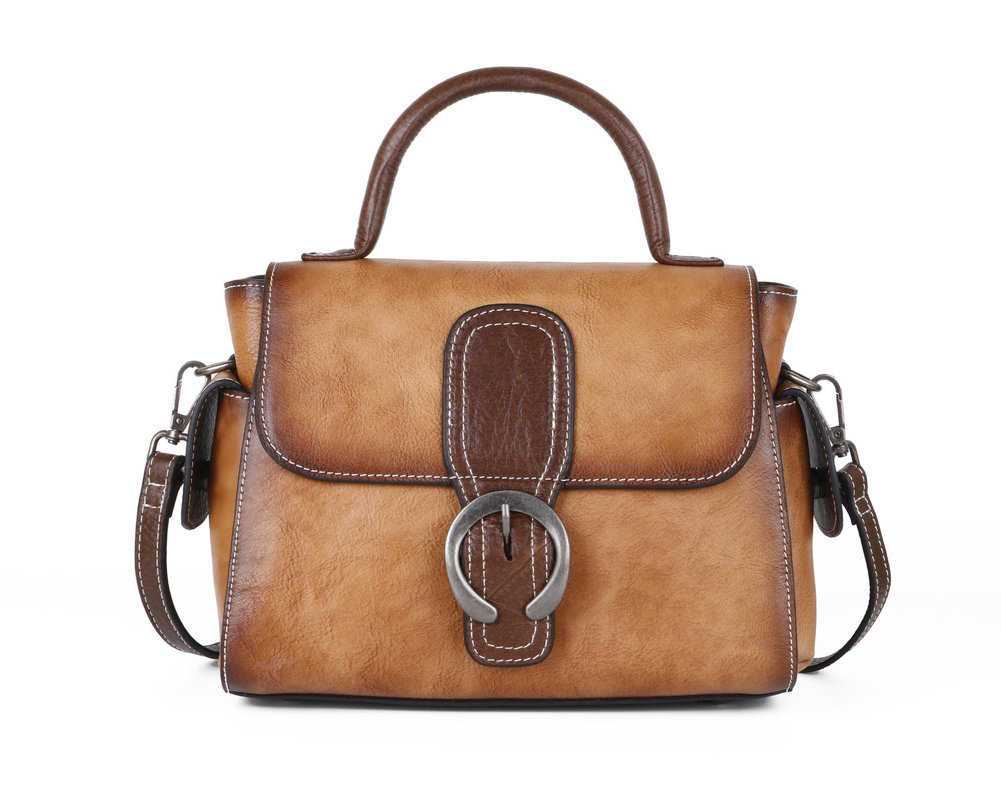 Women's Retro First Layer Cattlehide Leather Fashion Etc. Shoulder Bags