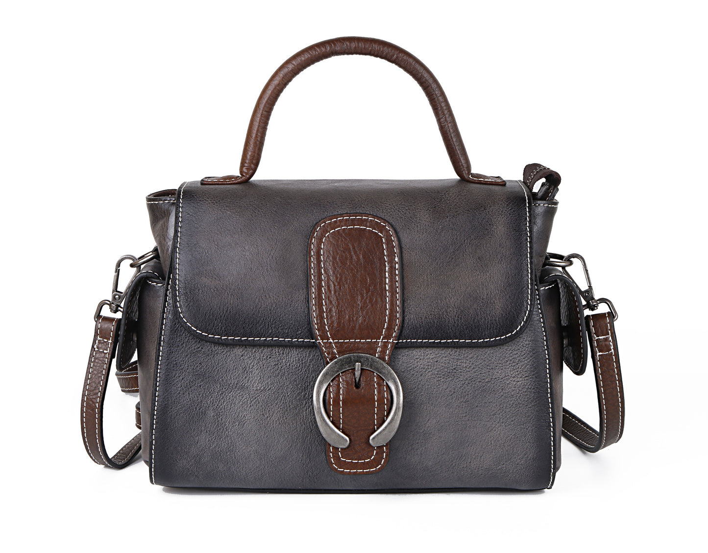 Women's Retro First Layer Cattlehide Leather Fashion Etc. Shoulder Bags