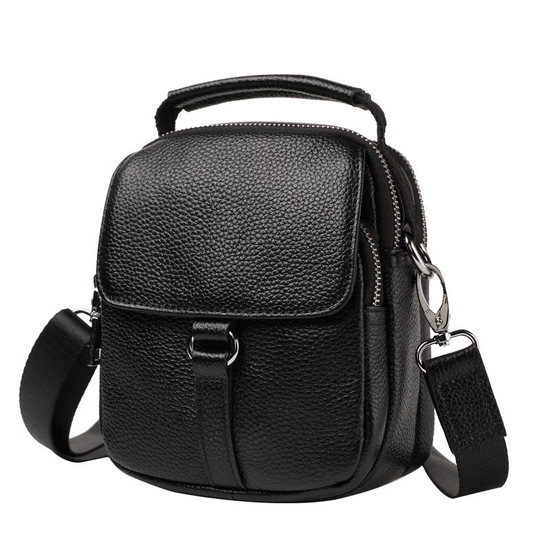 Men's Mini Genuine Leather Fashion Cowhide Daily Men's Shoulder Bags