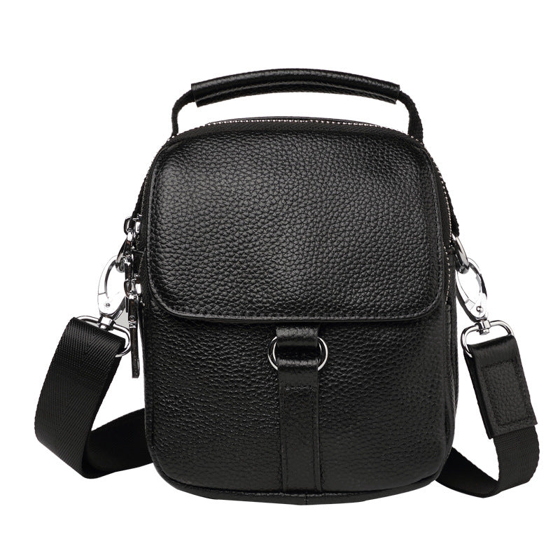 Men's Mini Genuine Leather Fashion Cowhide Daily Men's Shoulder Bags
