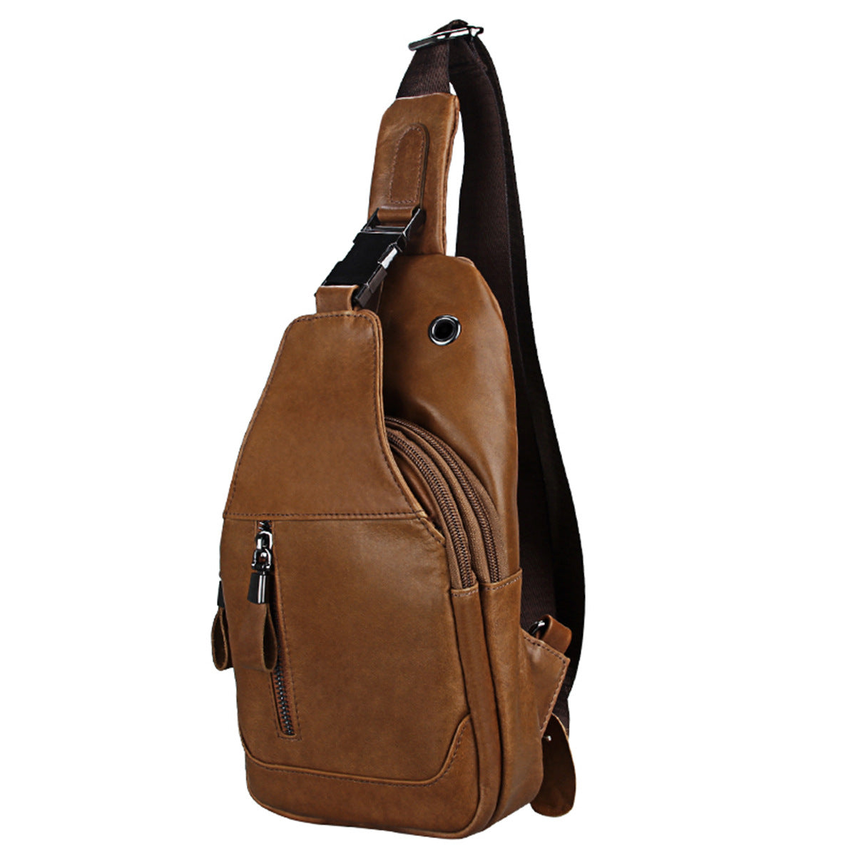 Men's Stylish Innovative First Layer Cowhide Bags