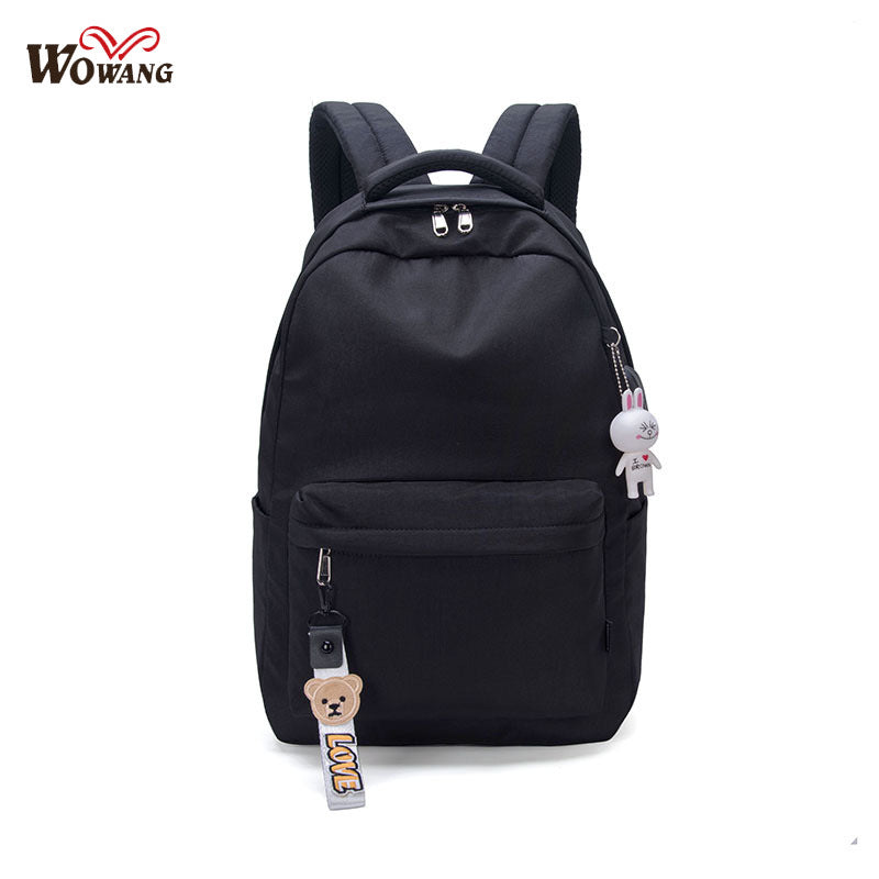 Waterproof Korean Style Fashion Rechargeable Female Backpacks