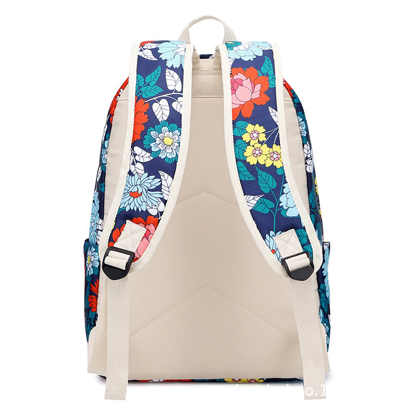 Slouchy Pencil Lunch Three-piece Nylon Schoolgirl Backpacks
