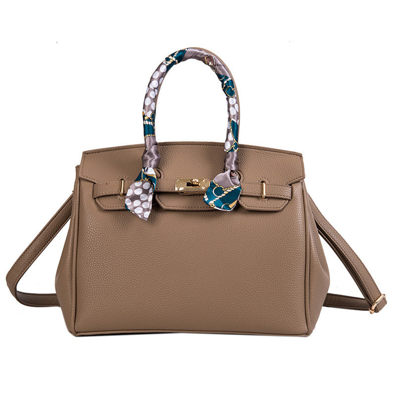 Women's Large Capacity Spring Korean Style Contrast Handbags