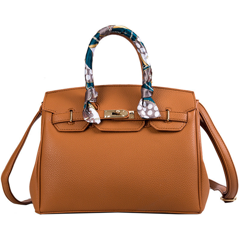 Women's Large Capacity Spring Korean Style Contrast Handbags