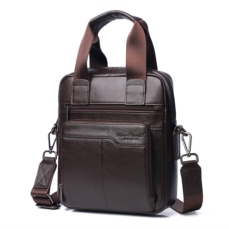 Men's Business Large Capacity Genuine Leather Men's Messenger Bags