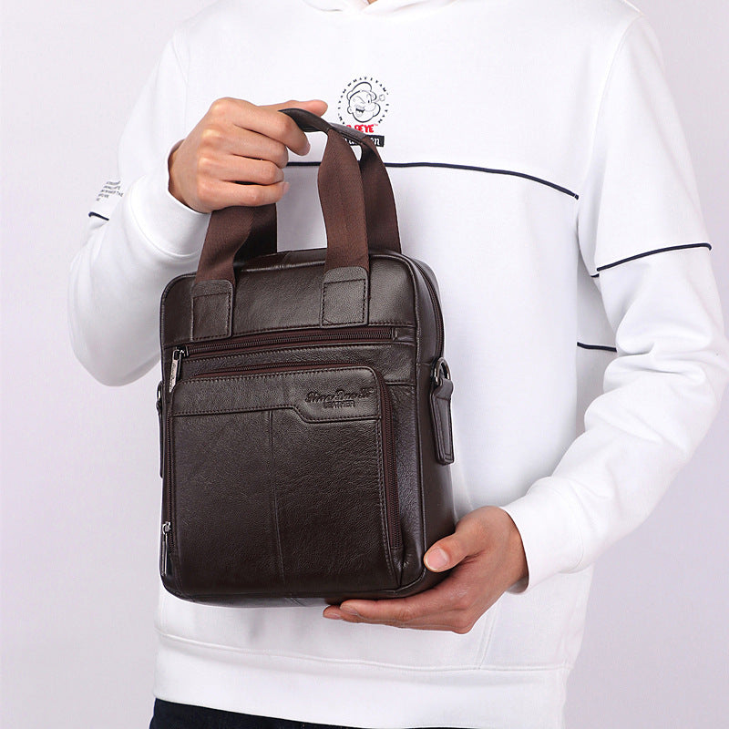 Men's Business Large Capacity Genuine Leather Men's Messenger Bags
