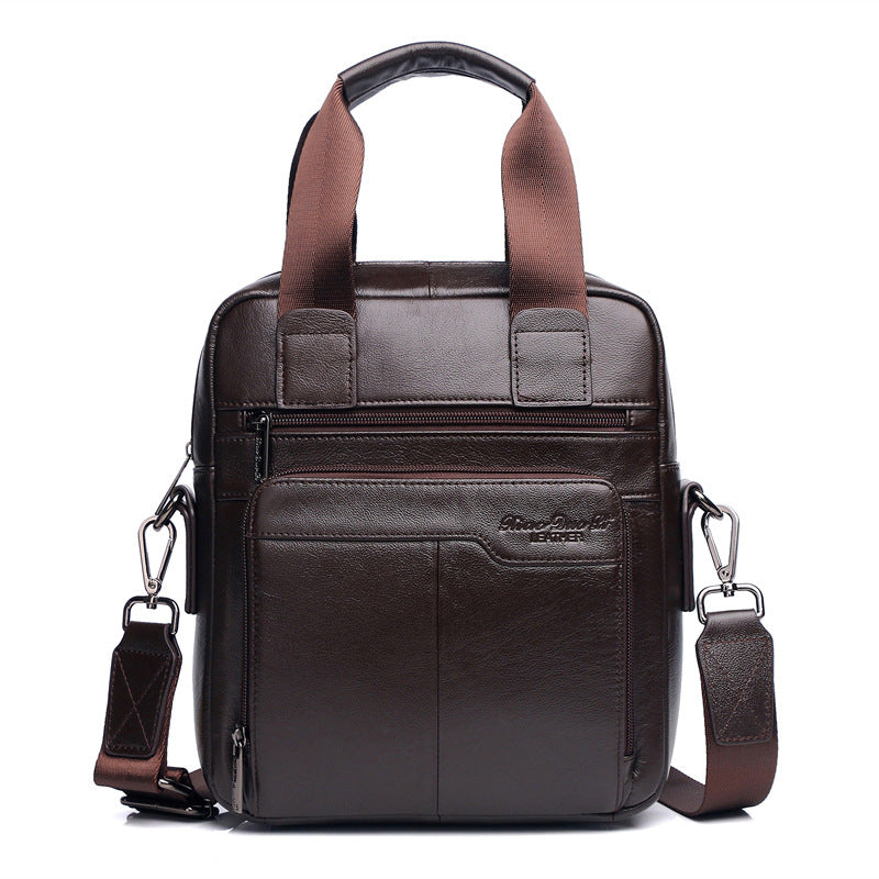 Men's Business Large Capacity Genuine Leather Men's Messenger Bags
