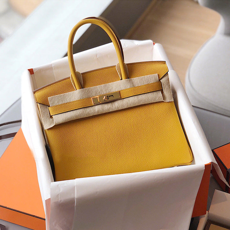 Women's Top Layer Cowhide Lychee Pattern Crocodile Handbags
