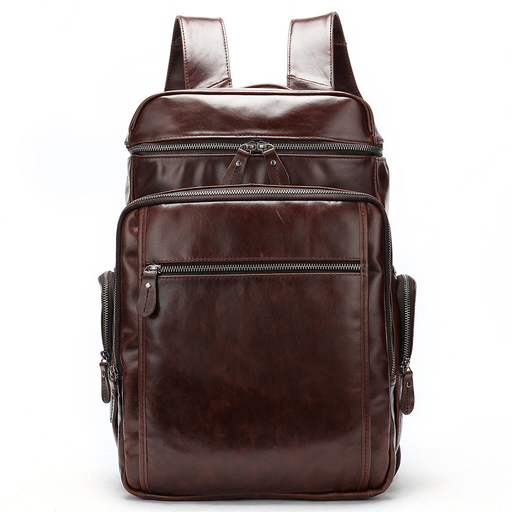 Men's Cowhide Dermal Leather Large Capacity For Bags