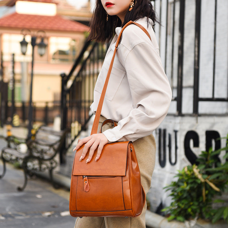 Women's Cool Leather Fashion Large Capacity Shoulder Bags