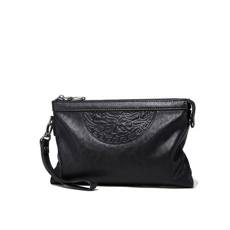 Men's Business Cowhide Hand Holding Envelope Fashion Men's Handbags