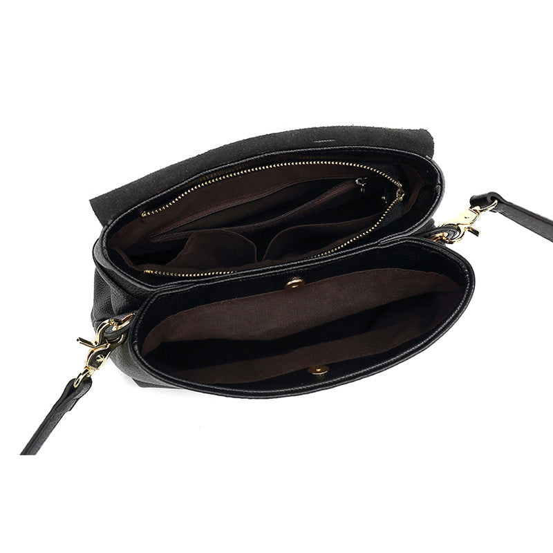 Women's Genuine Leather Fashion Soft Cowhide Simple Crossbody Bags