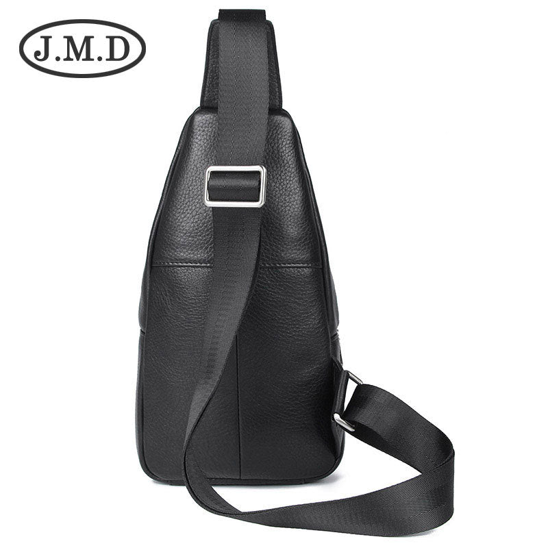 Men's Leisure Leather First Layer Cowhide Source Men's Chest Bags