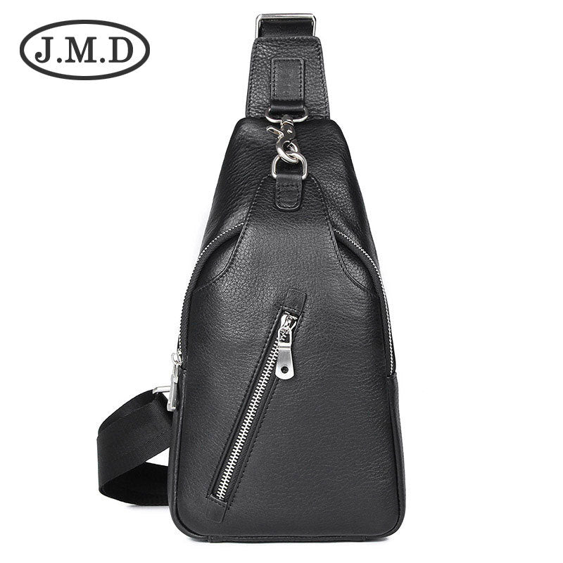 Men's Leisure Leather First Layer Cowhide Source Men's Chest Bags