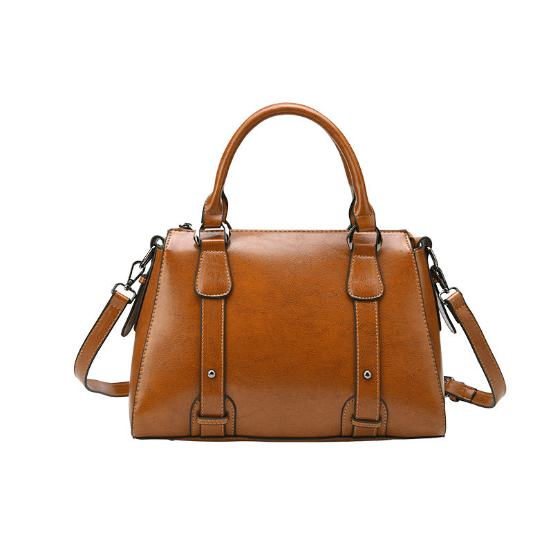 Women's Genuine Leather Korean Style Creative Large Shoulder Bags