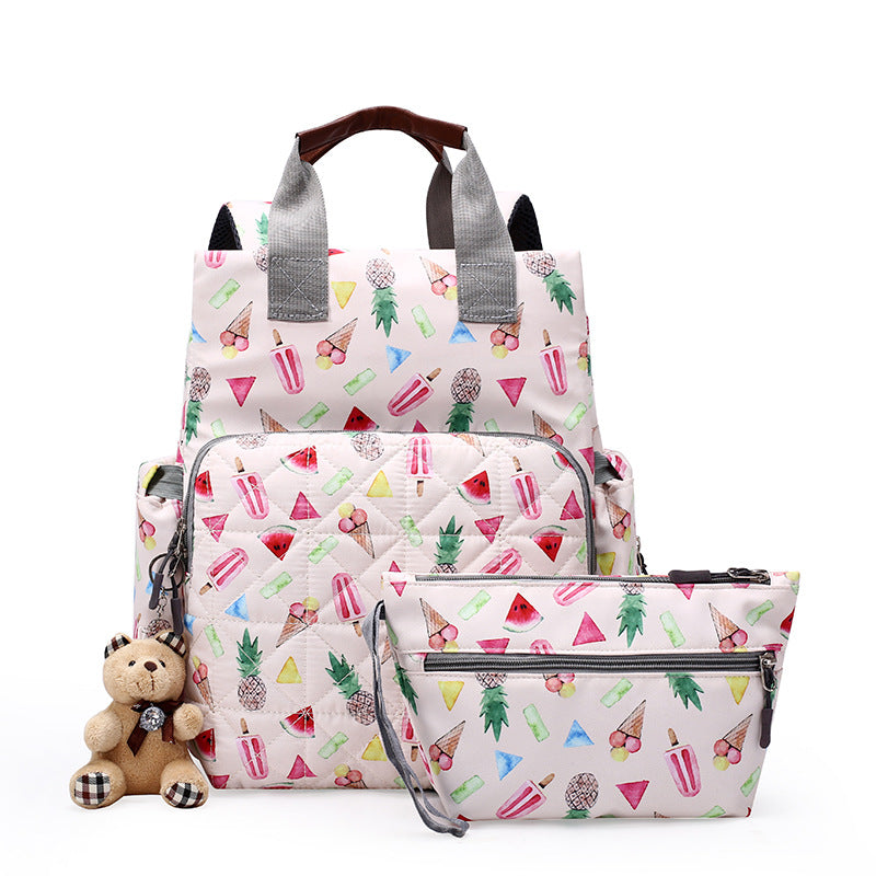 Mummy Feeding Bottle Printing Waterproof Large Bags