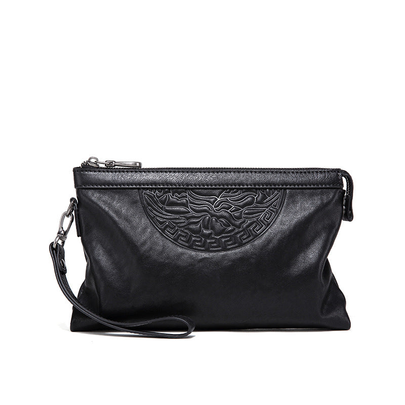 Men's Business Cowhide Hand Holding Envelope Fashion Men's Handbags