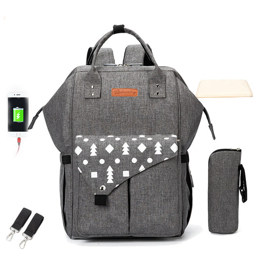 Mummy Waterproof Mother Printed Set Diaper Bags