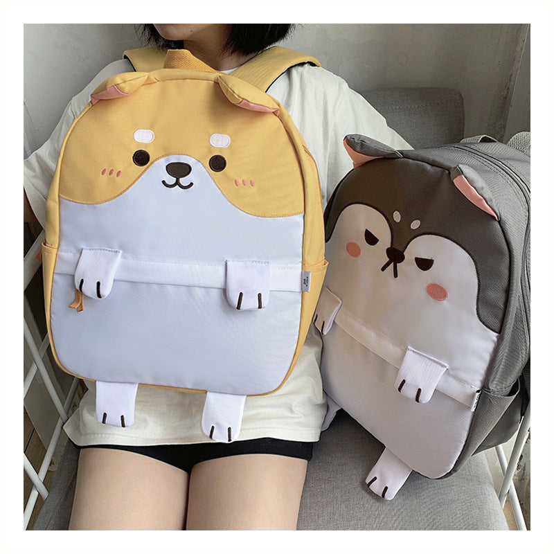 Durable Cat Fan Husky Cute Cartoon Bags